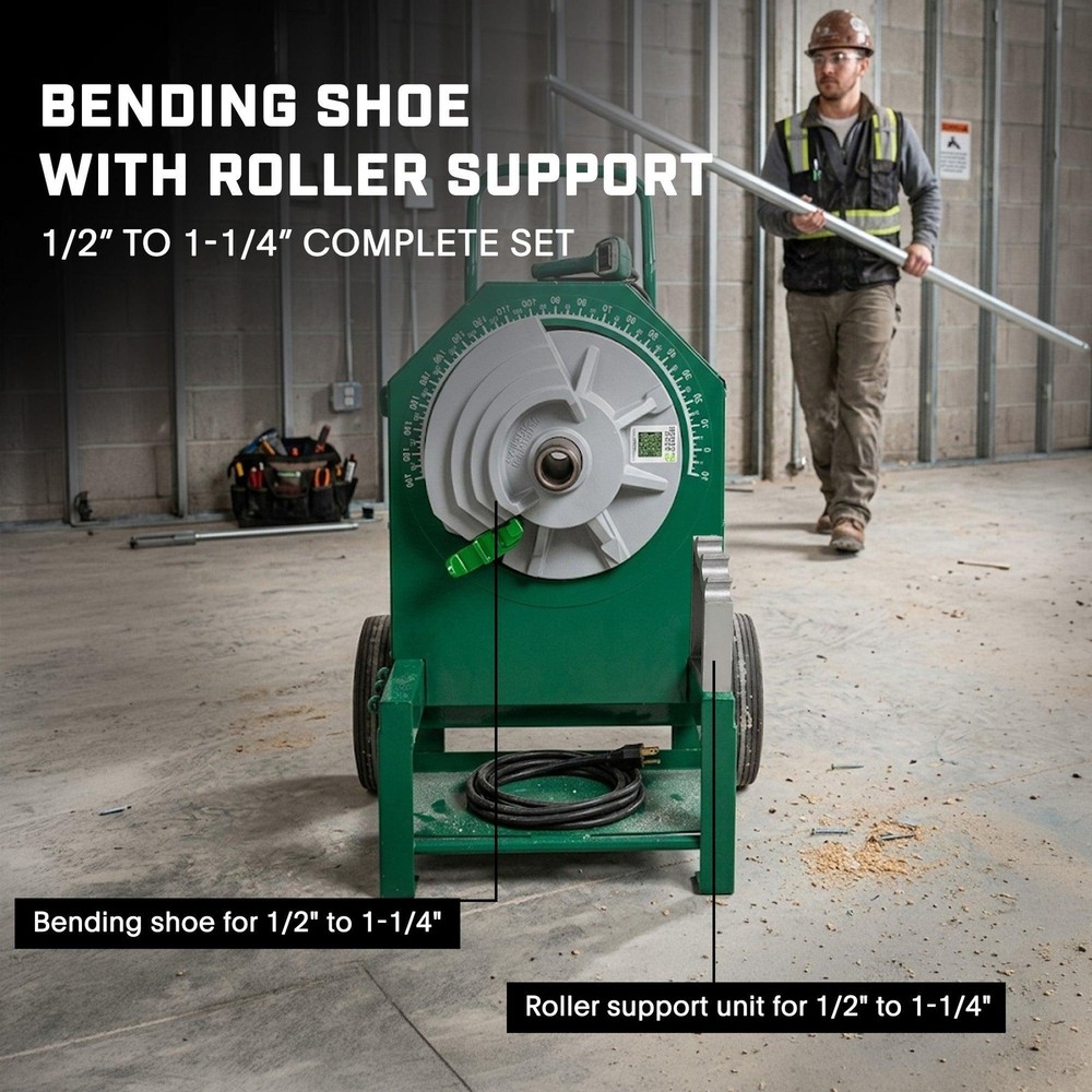 Staten Tools | 1/2-2" EMT Bender & Roller Shoe Group & Box | Greenlee 555C |