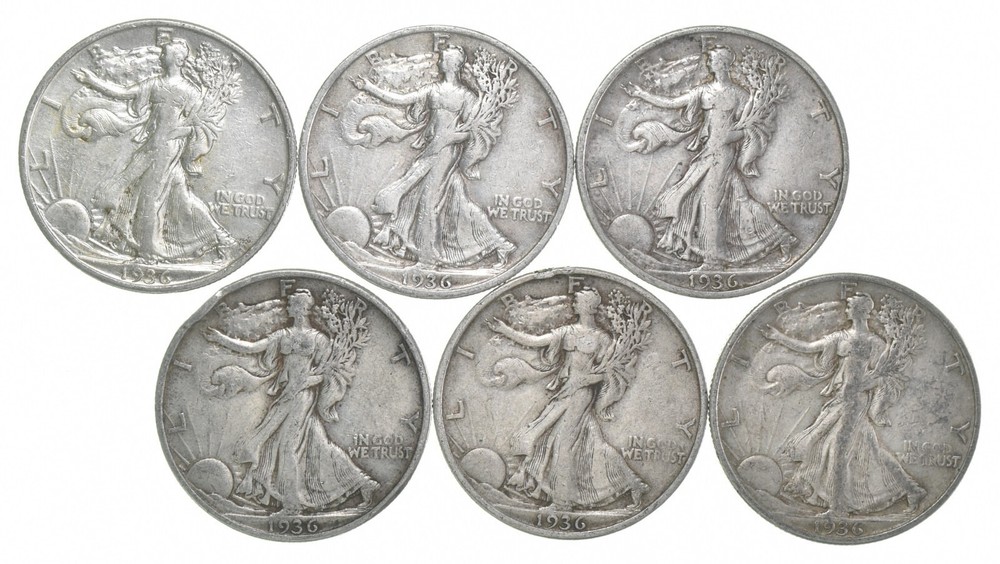 1936-S XF Walking Liberty Half Dollar