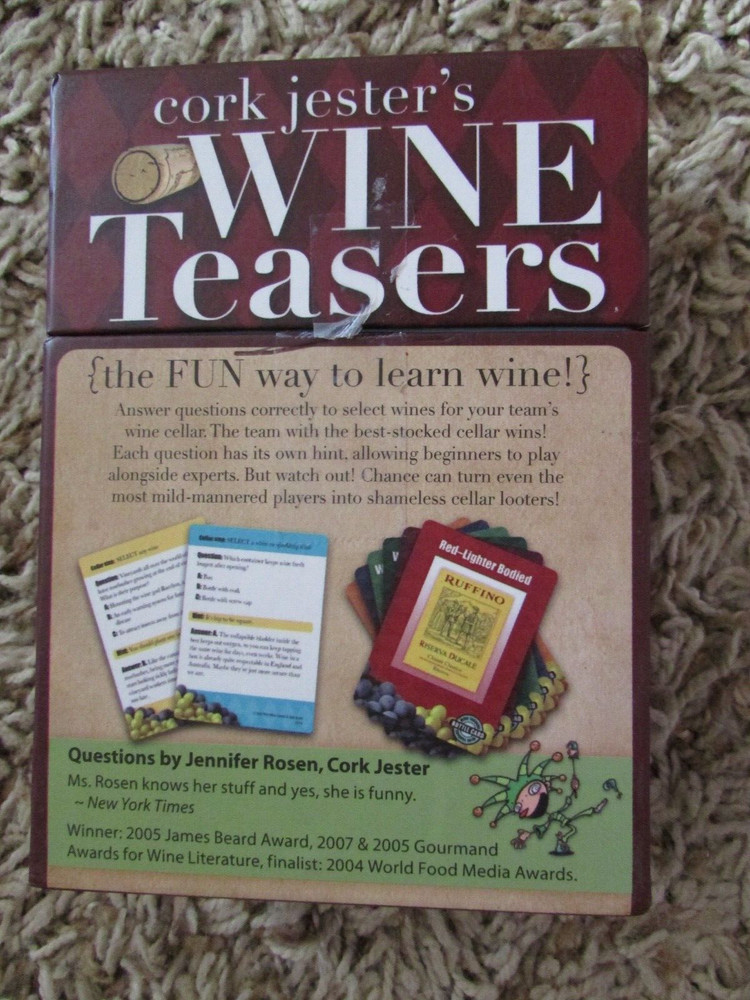 Cork Jester's Wine Teasers Card Game 2010