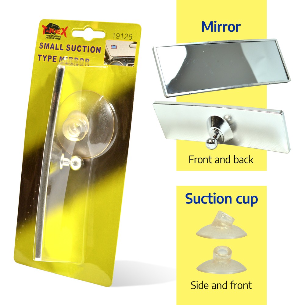 T-Rex Baby Car Mirror for Baby Car Seat View (5.5"x2.5" Rectangular)
