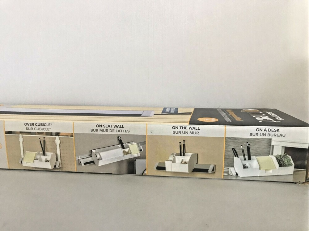 Bostitch Konnect Cable Management Rail 12", 4 Ways to Mount, Silver