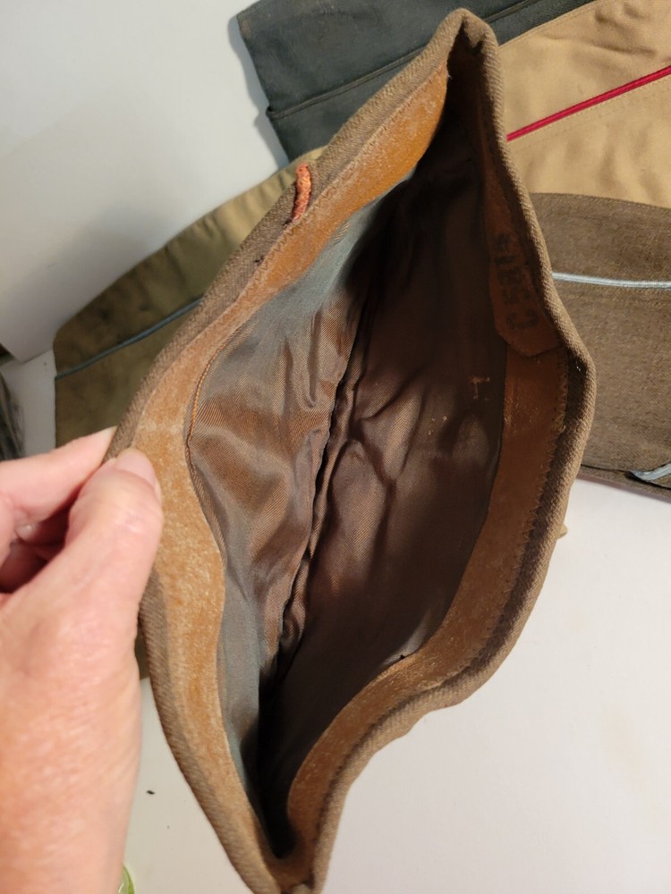 6 Military Garrison Caps Vintage
