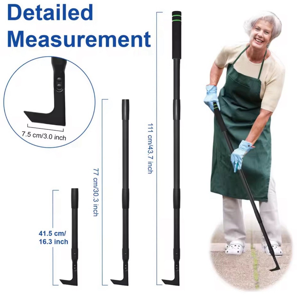Crack Weeder Tool Long Handle Weed Remover Garden Crevice Tool
