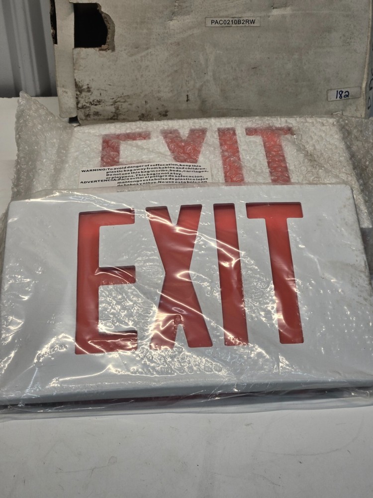 Pace PAC0210B2RW Lighted Exit Sign NEW IN BOX d14