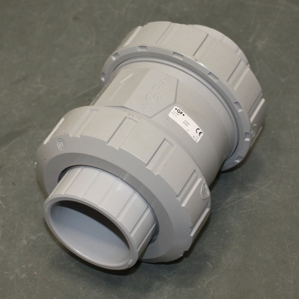 PARTIAL - GF Inline Spring Check Valve 163562107, 2" Socket, CPVC, Type 562 DN50