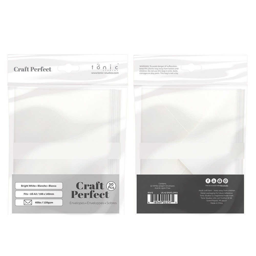 Craft Perfect US A2 Envelopes 50/Pkg-White