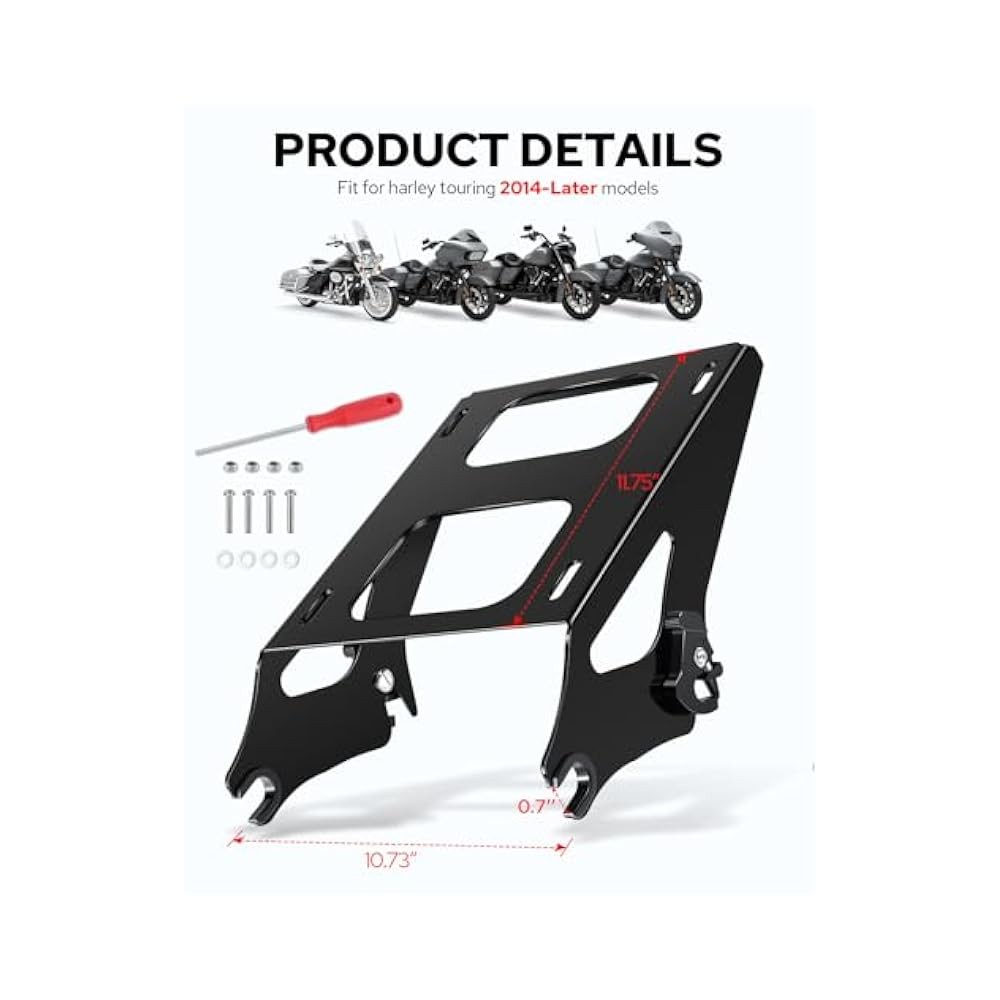 For Corrosion,Resistant Tour Pack Mount, 3mm Thicker ~