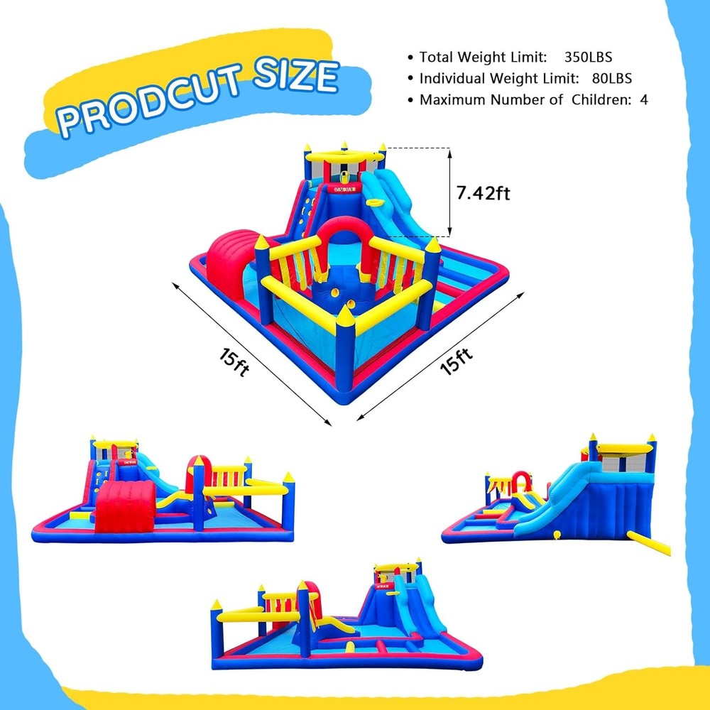 Party Water Slide Bouncer