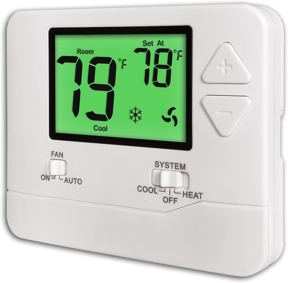 Non-Programmable Thermostats for Home Conventional Single-Stage Systems, up t...