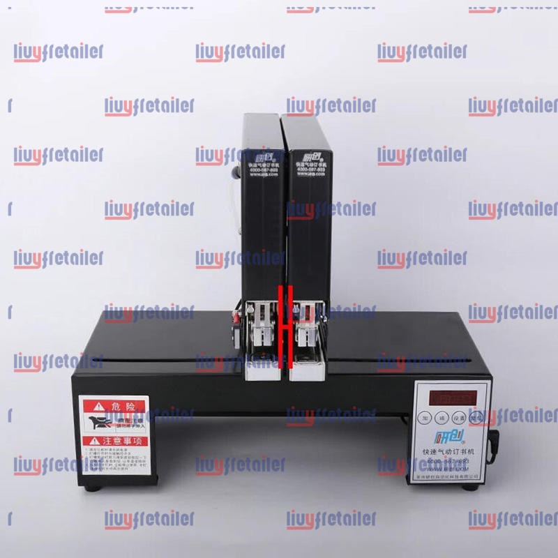 Double Head Automatic Electric Stapler Binding Machine Pneumatic Bookbinding