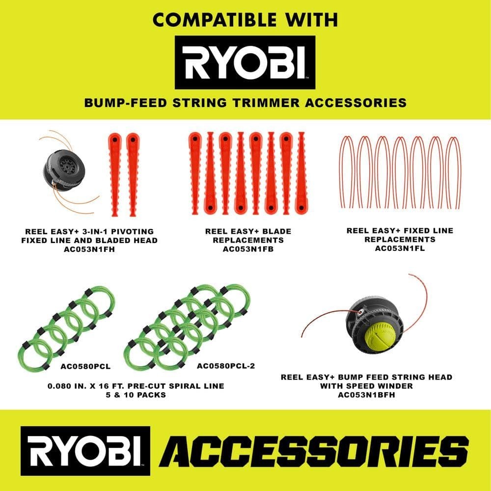 Ryobi Electric String Trimmer Weed Wacker Eater 18 in Bump Feeding Durable New