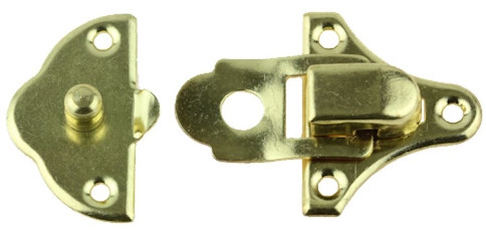 Small Snap Catch - Brass Plated - 1-1/2"