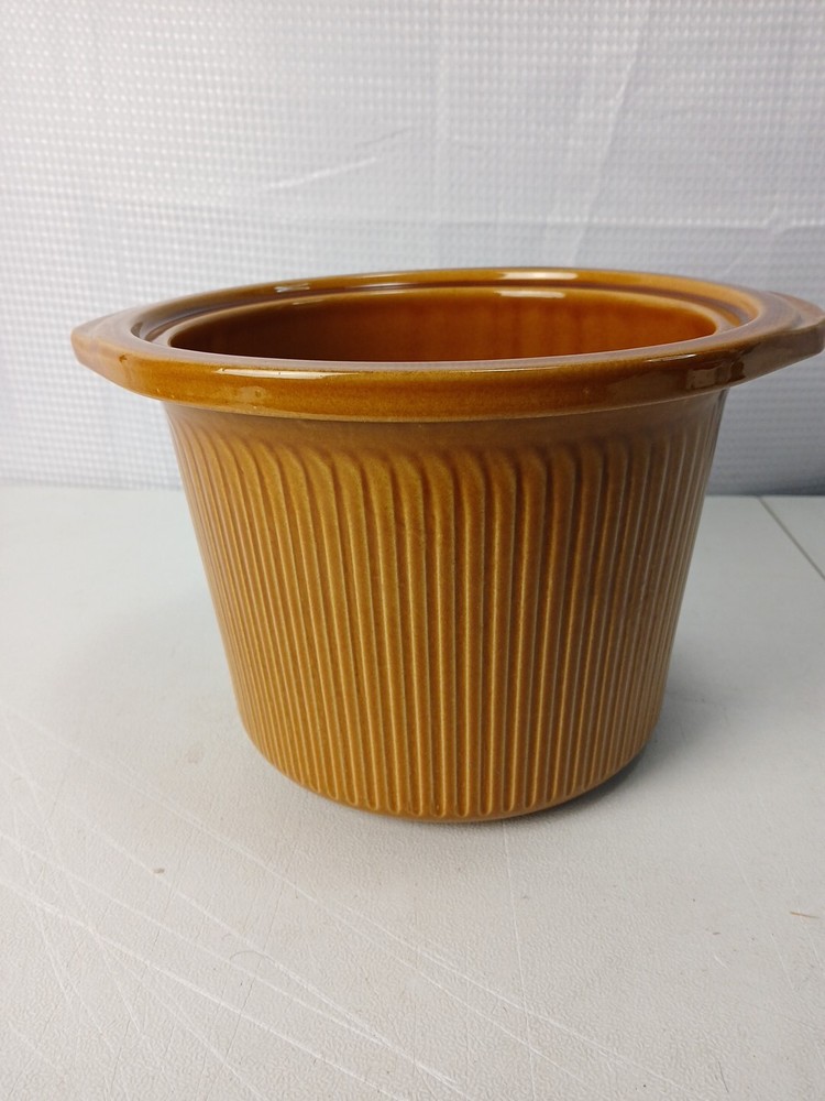 Rival D-256-762 Crockpot Slow Cooker Replacement Part Brown Insert ONLY