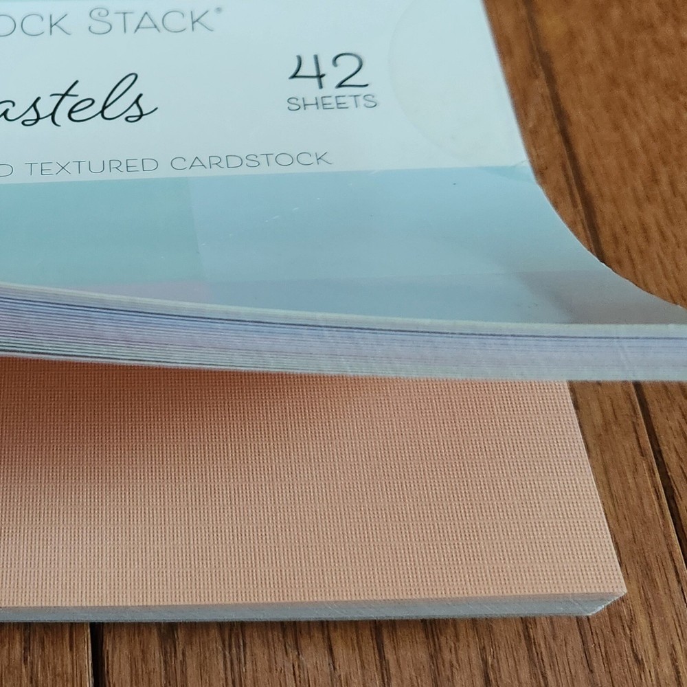 DCWV 6x6 Double-Sided Solid Cardstock Stack Pad Pastels Pink Blue Yellow etc NEW