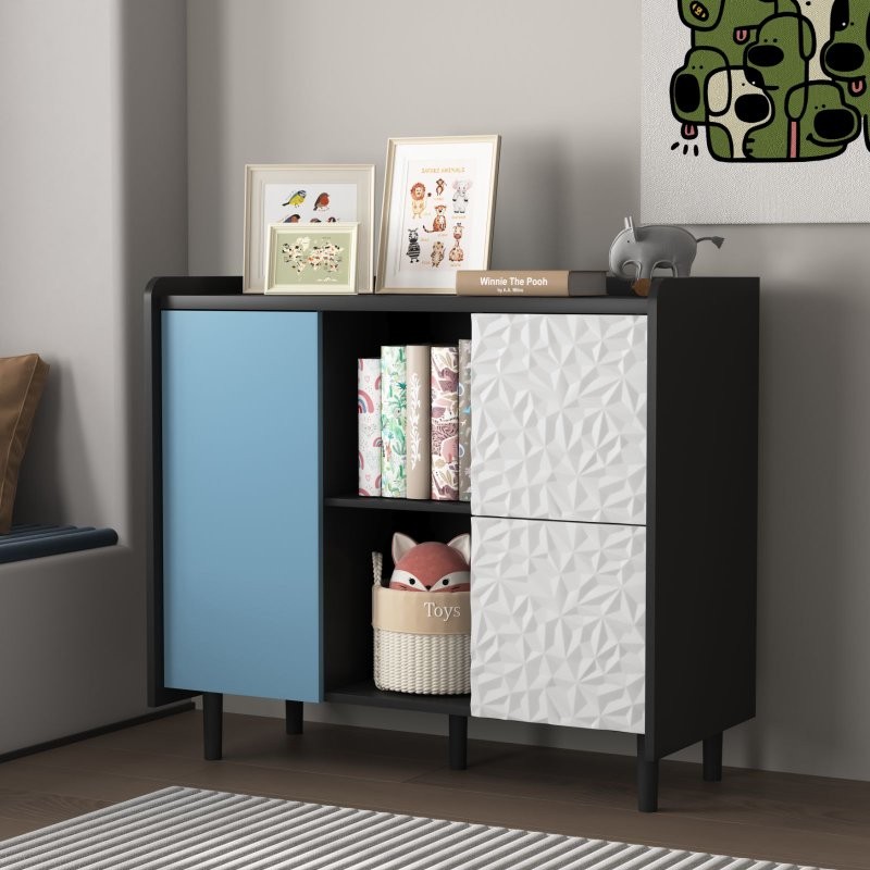Sideboard Buffet Storage Cabinet Console Table,2 Doors,2 Drawers for Dining Room