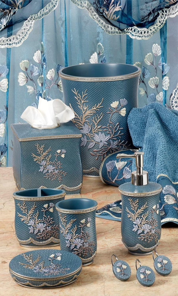 Capri, Tissue Box, Slate Blue