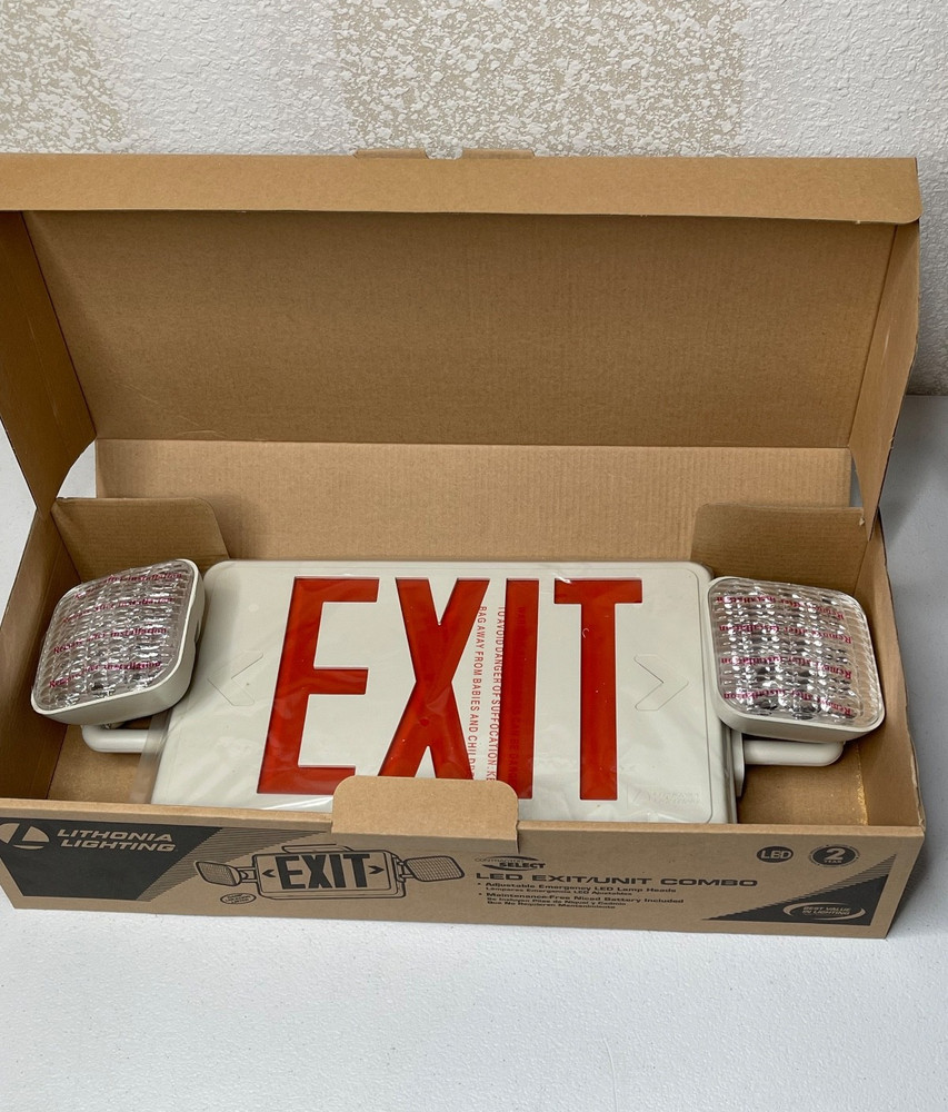 Lithonia Lighting LED Exit/Unit Combo ECRLEDM6