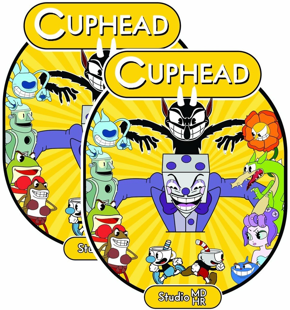Cuphead Arcade Side Art on Premium 3M Vinyl