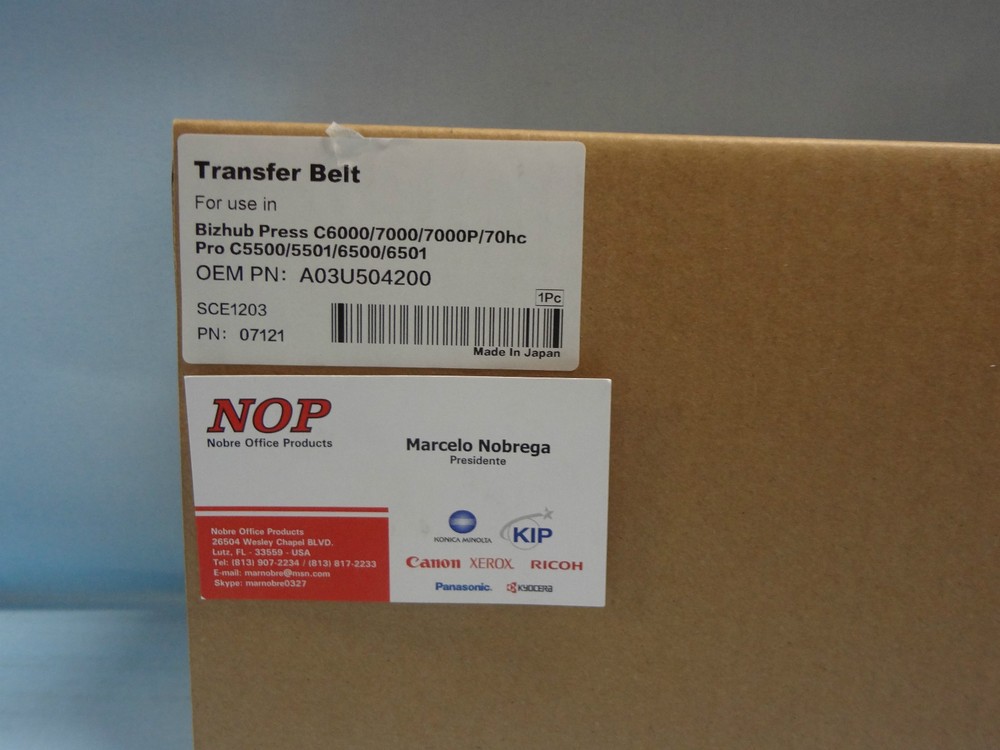 TRANSFER BELT IKON PRO 650 550C CPP650 CPP550 CPP660 CPP560 Oce 620 A03U504200