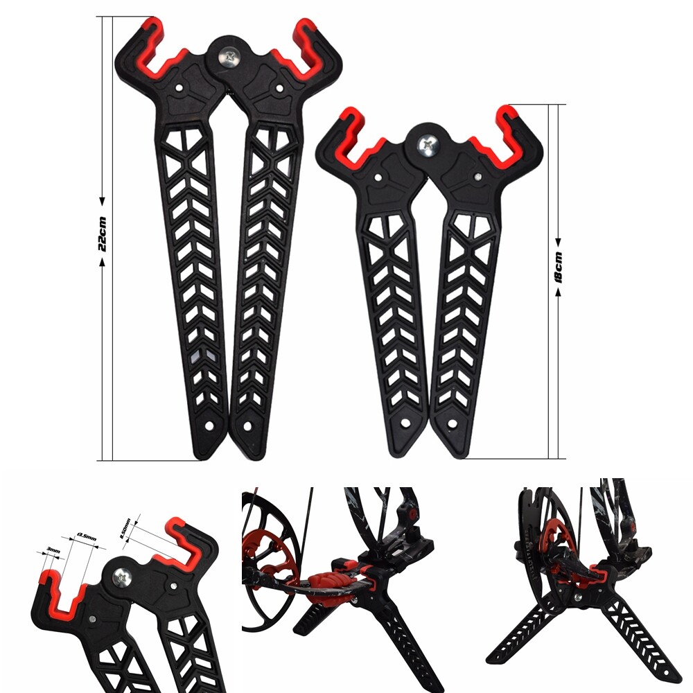 Archery Bow Stands Compound Bow Rack Kickstand Shooting Holder 3D Shoot 2 Type