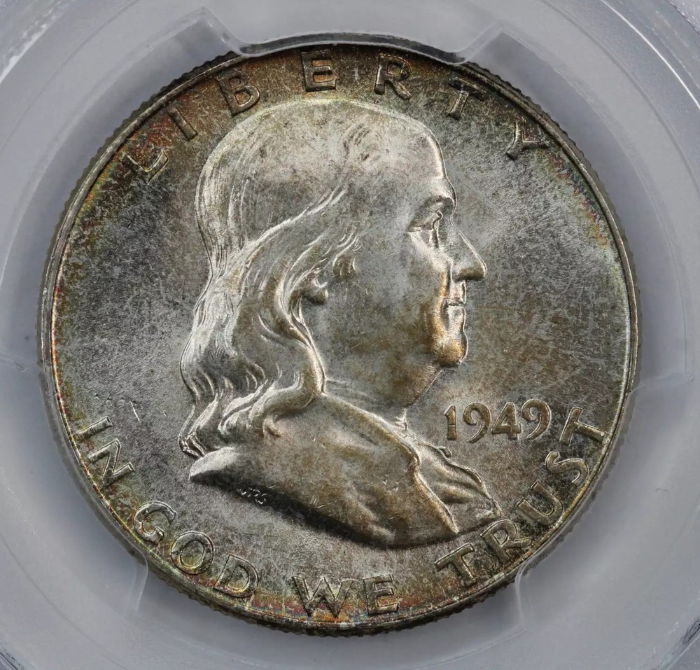 1949 Franklin Half Dollar PCGS MS64FBL