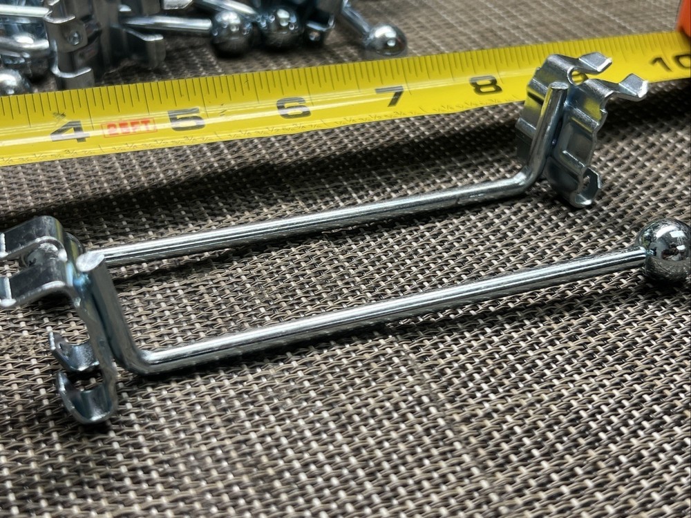 200 QTY! BULK LOT - Single Slatwall Hooks - NEW