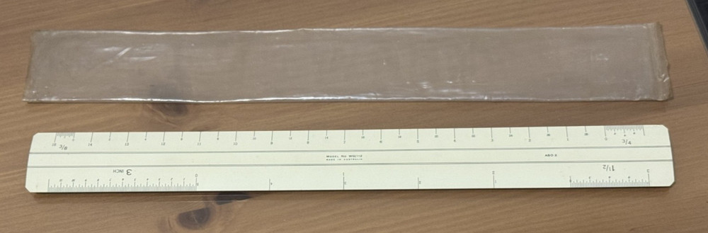W & G Made in Australia  WG/ 112 Engine Divided Ruler Drafting With sleeve