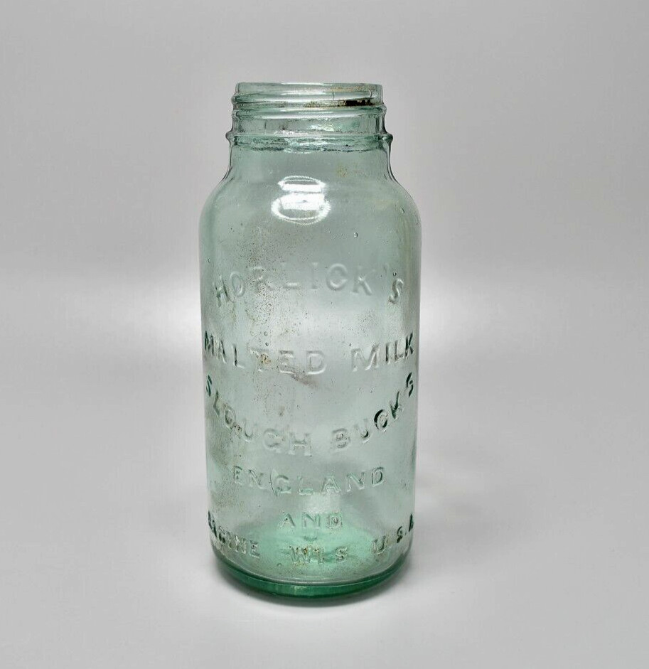 Vintage Horlick's Glass Jar