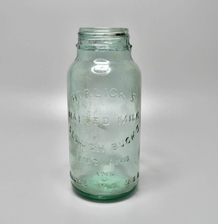 Vintage Horlick's Glass Jar
