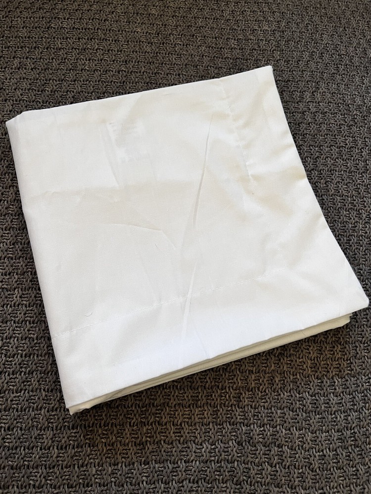 Solid White Poplin Euro Sham, 29"x29", Fits 25" Pillow
