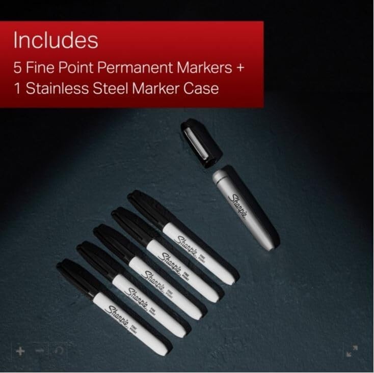 SHARPIE Permanent Markers Variety Pack, Featuring Fine, Fine, and Chisel 6 Coun