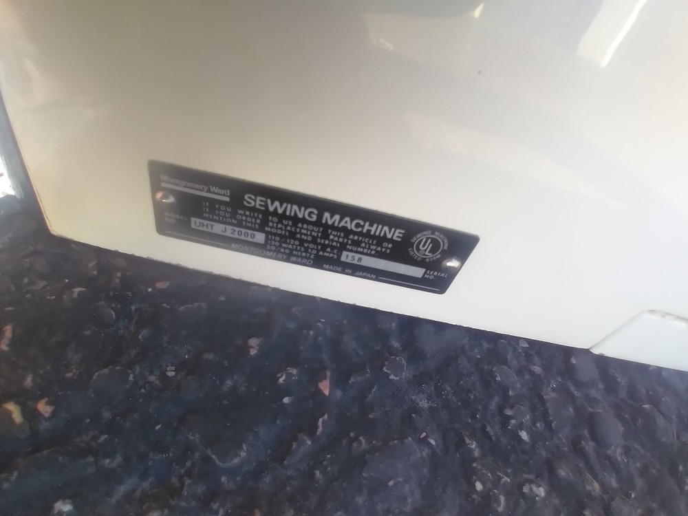 Montgomery Ward Sewing Machine UHT J2000