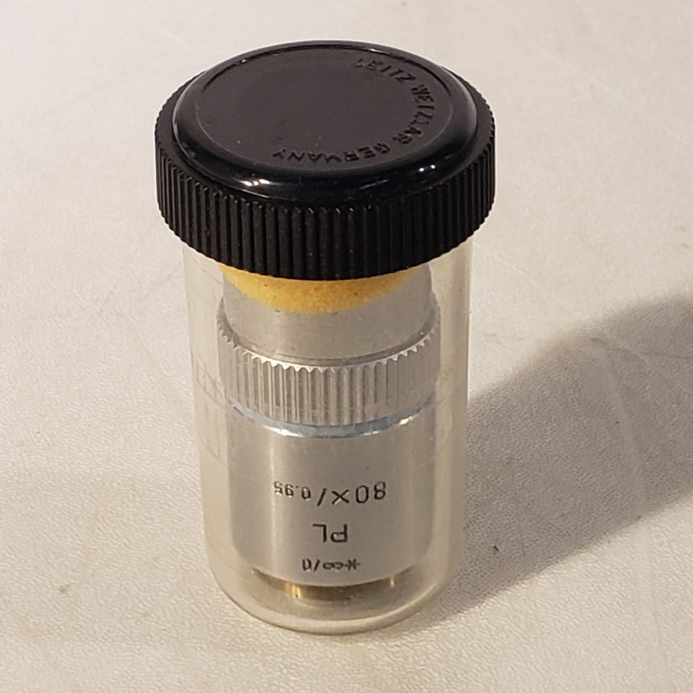 Leitz Wetzlar PL 80x/0.95 Infinity Microscope Objective Lens 