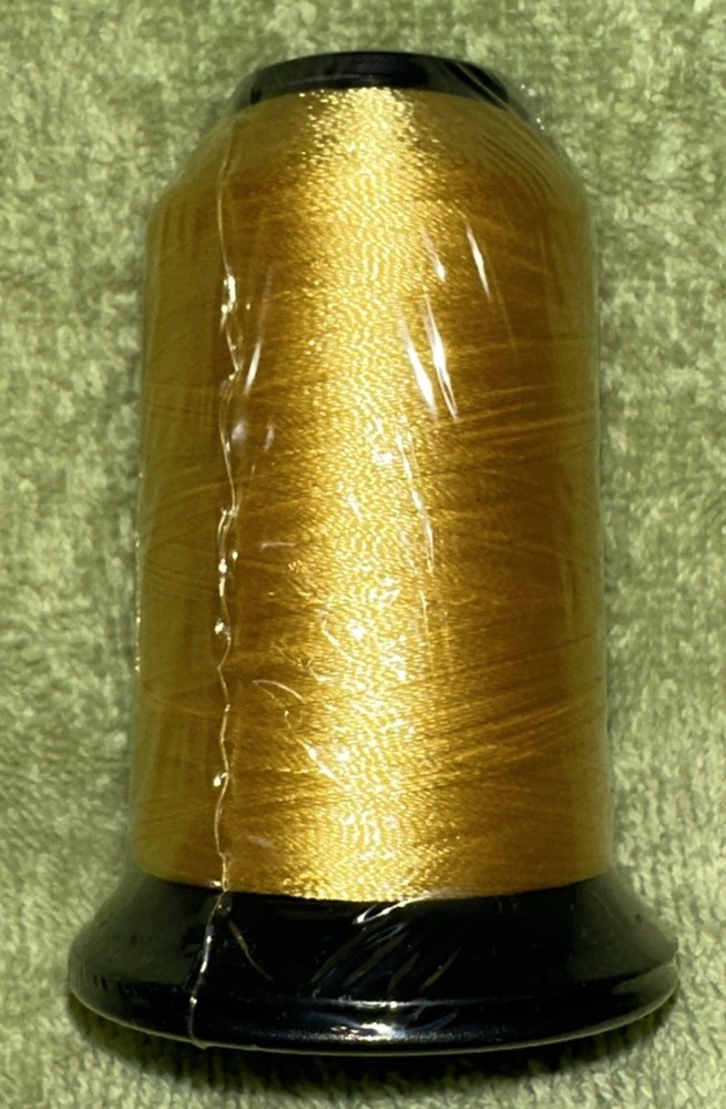 Floriani Embroidery Thread PF501 Yellow Polyester 1,100 Yards NOS