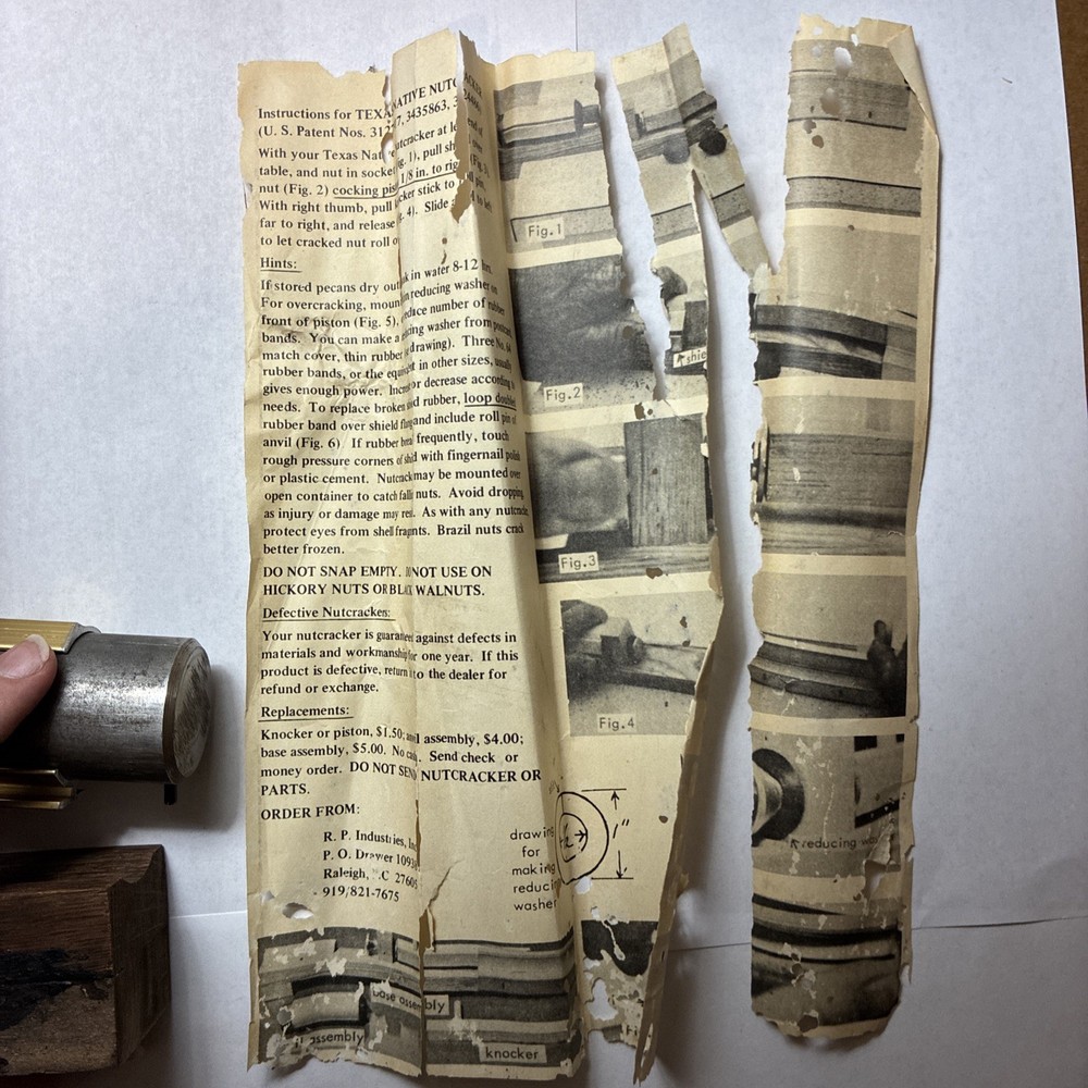 Vintage Texas Native Inertia Nutcracker Model #7141