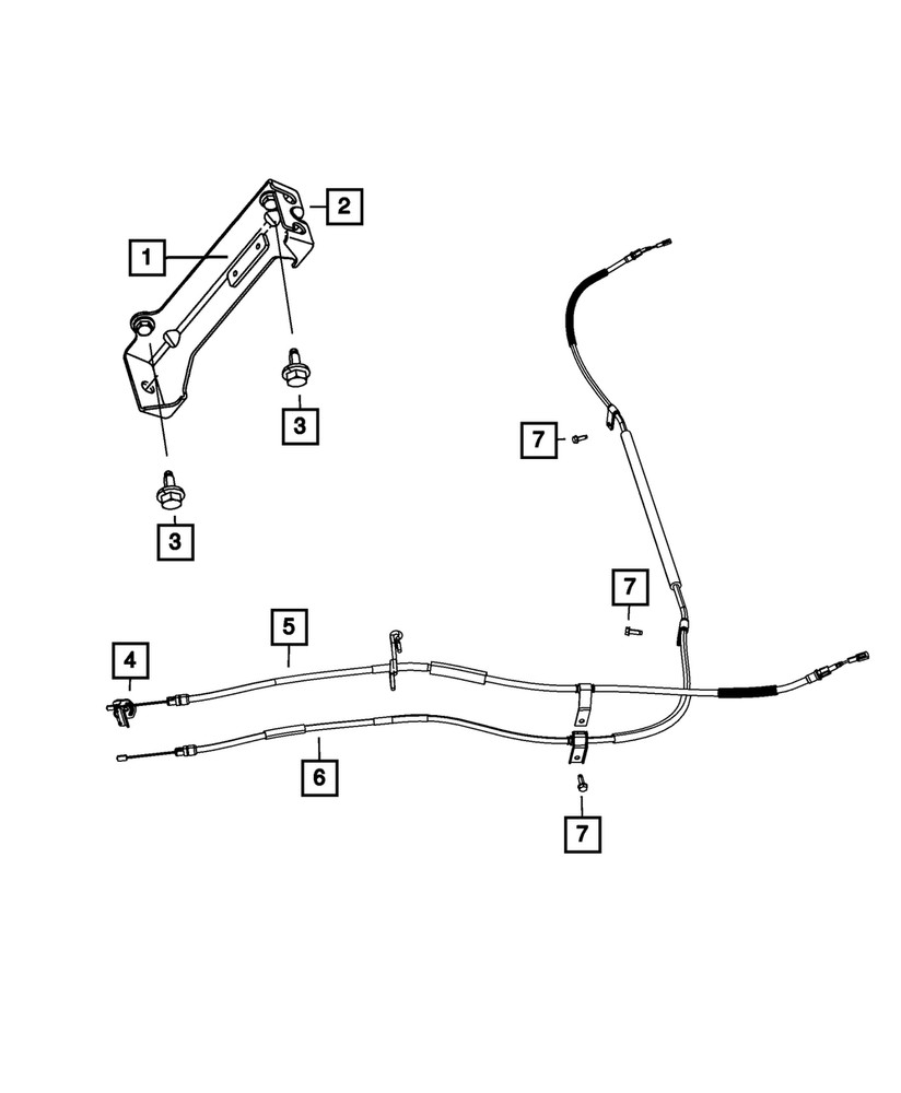 Genuine Mopar Cable Mounting Bracket 4721817AA