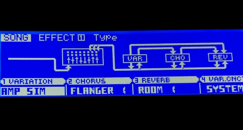 Yamaha RS7000 Custom LUX (Negative) LED Display !