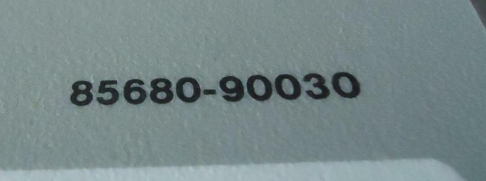 HP SPECTRUM ANALYZER BOTTOM PANEL AND PULL OUT SHEETS 85680-90029,30