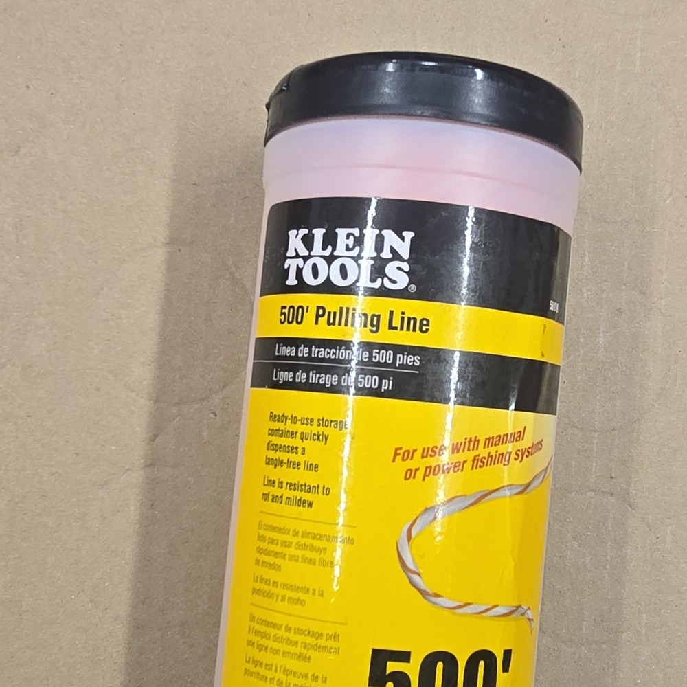 Klein Tools 500' Pulling Line Pink Sheath Electrical Wire Puller Line MPN 56108