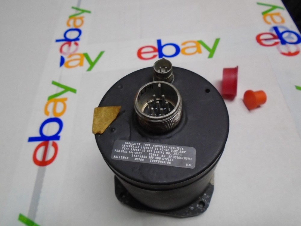 kollsman true air speed indicator avu-15/a nice clean