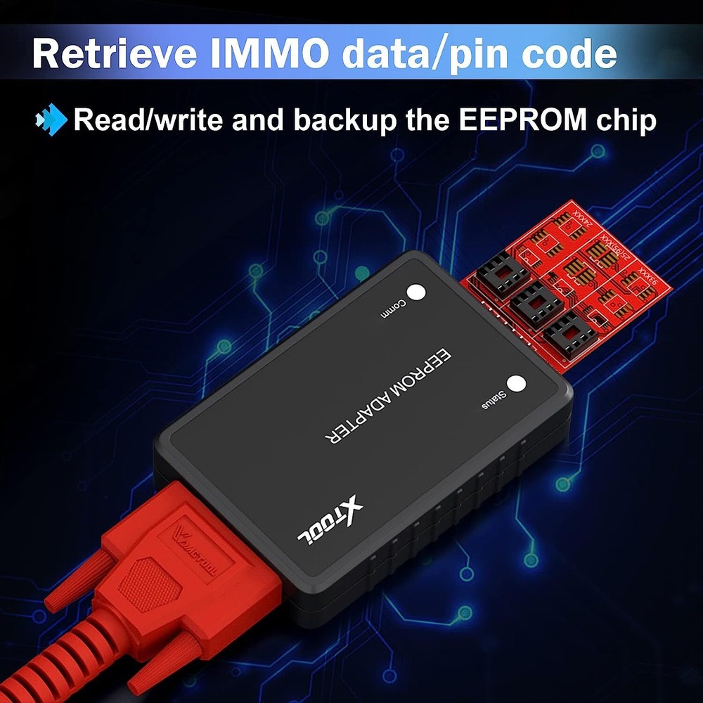 XTOOL EEPROM Adapter Key Program Tool IMMO Coding Tool for D8 BT/IP616/A80 PRO