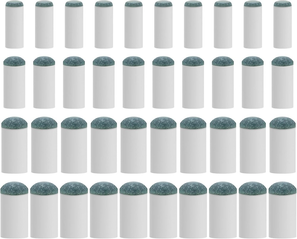 40-Piece Pool Cue Tips Set - No Glue, Fast-Fix Solution Included