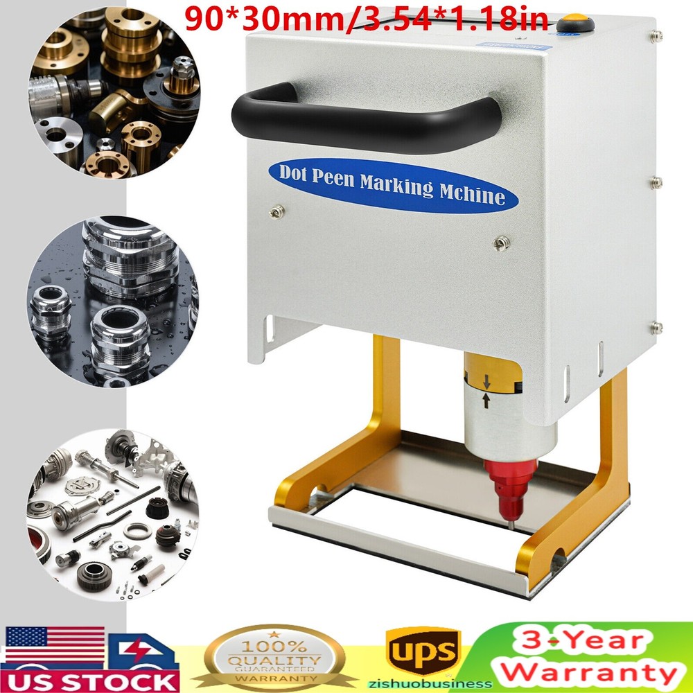 Portable Metal VIN Code Engraving Printer Touch Screen Dot Peen Marking Machine