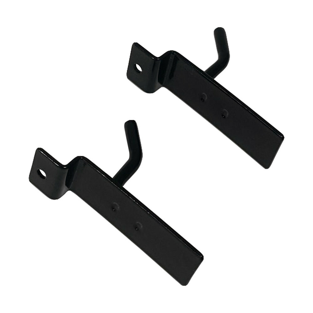 1" Slatwall Hook Panel Display Hooks, 1/4" Thickness Metal, Black - PACK 25