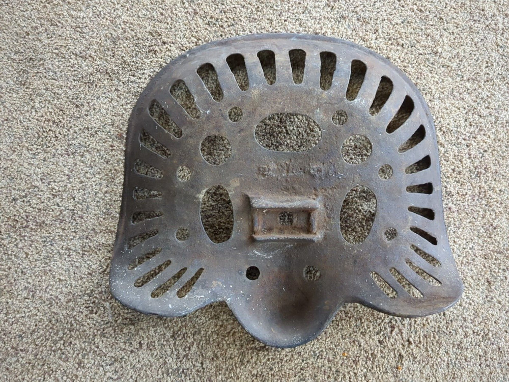 Antique Vintage Tractor Implement Cast Iron Seat
