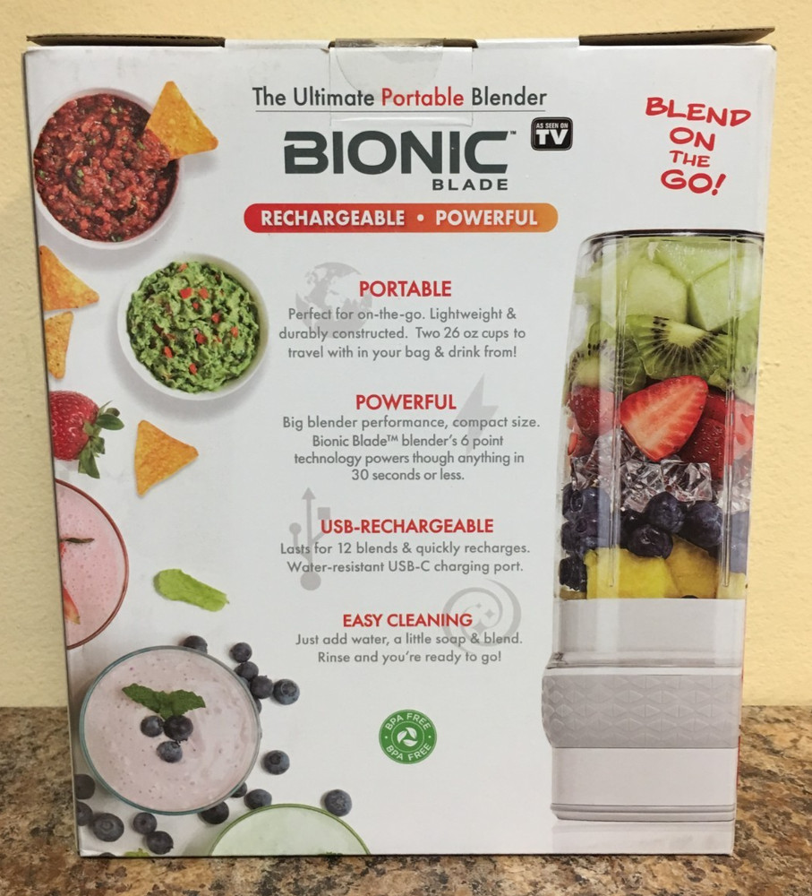 Bell + Howell 8042 Bionic Blade Portable Blender Set