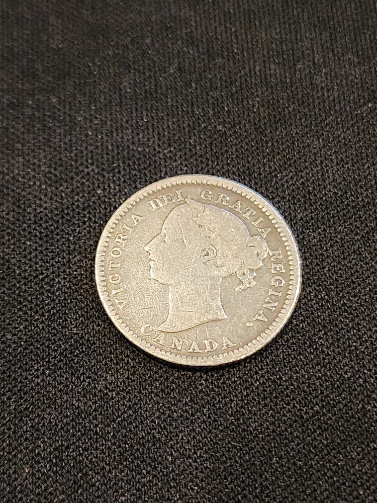 1887 Canadian 10 Cents Silver Coin
