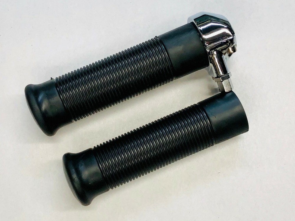 THROTTLE 1" WITH BLACK HARLEY STYLE GRIPS CHOPPER BOBBER