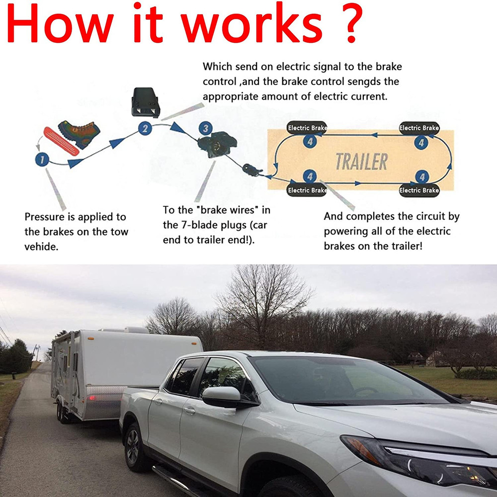 8508211 Electronic Trailer Brake Controller For Virtually Trailer 2 to 8 Braking