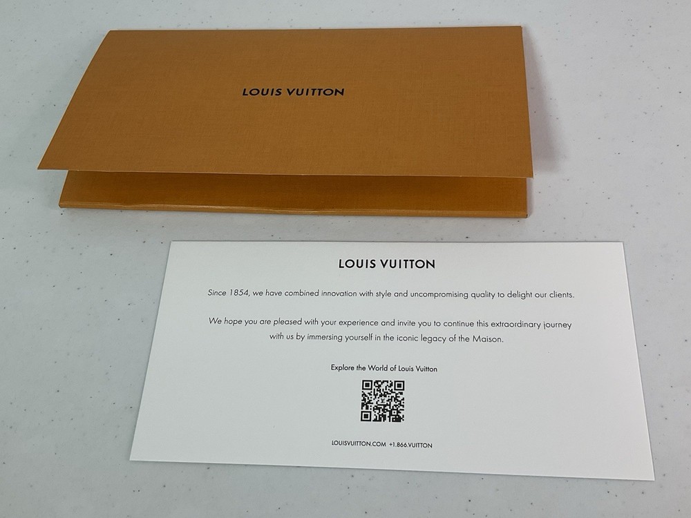LOUIS VUITTON Envelope & Paperwork. NEW.